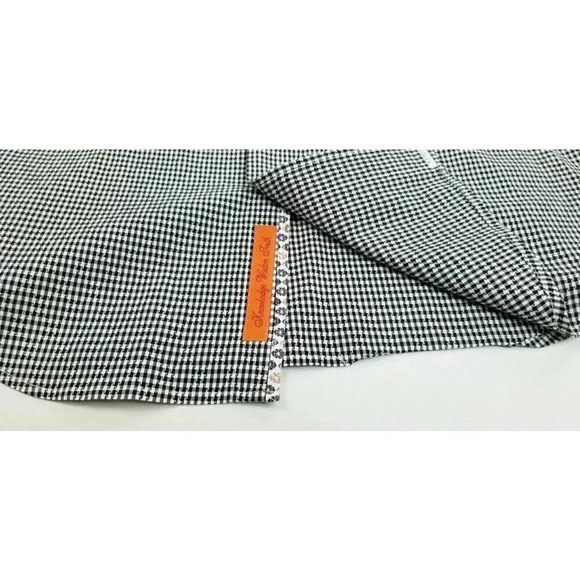 Robert Graham Modern America Tailored Fit Size Medium Men's Black White Check - Picture 6 of 11